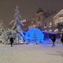 Aosta sotto la neve natalizia (ph. Renzo Pieropan)