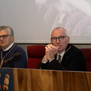 Luigi Bertschy a sn con il Presidente della Regone, Renzo Testolin