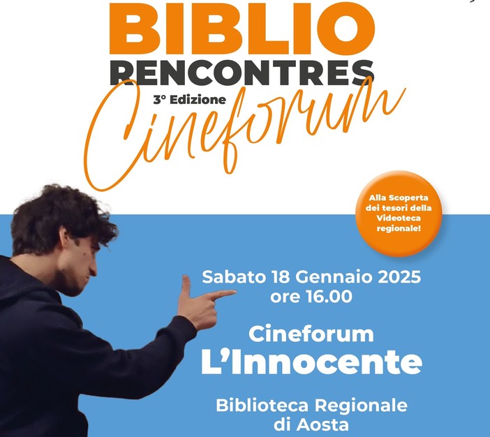 Ritorna il Cineforum della Biblioteca regionale