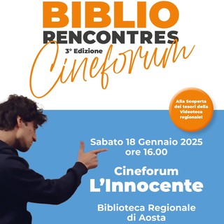 Ritorna il Cineforum della Biblioteca regionale