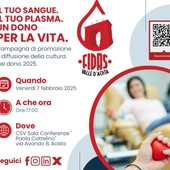 Parte la XVII Campagna di FIDAS Valle d’Aosta per la cultura della donazione del sangue e plasma