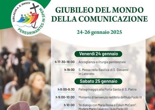 “Giubileo del mondo della comunicazione”: dal 24 al 26 gennaio a Roma