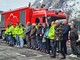 Renzo Testolin in ricordo delle vittime dell'incendio del Tunnel del Monte Bianco