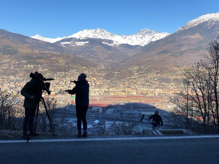 Le riprese del documentario 'Il fronte interno' con Domenico Quirico