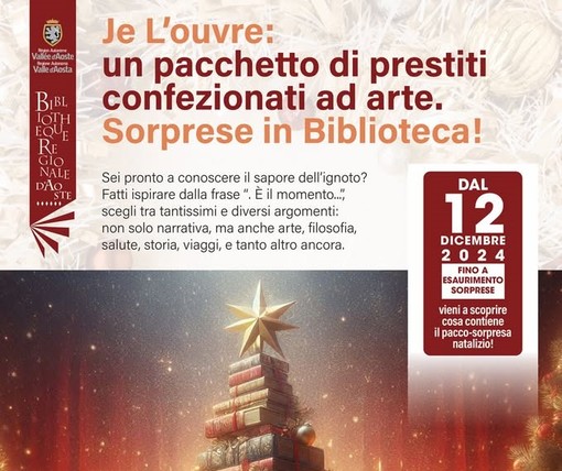 A dicembre l’iniziativa “Je L’ouvre: un pacchetto di prestiti confezionati ad arte”