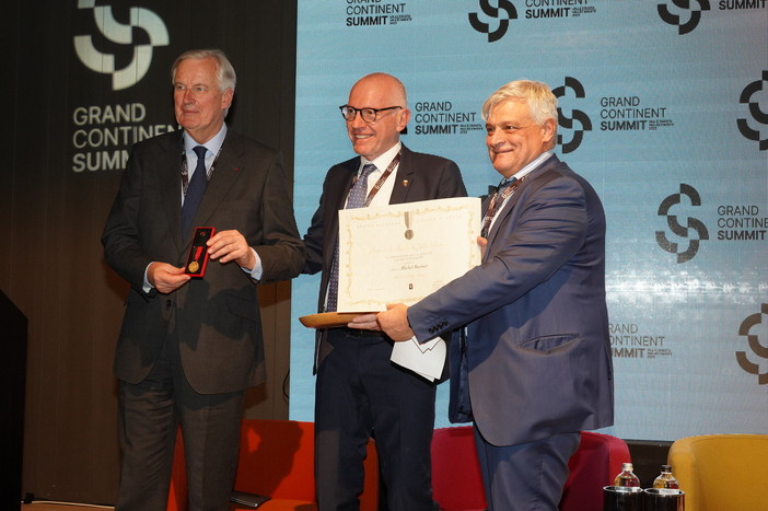 Michel Barnier Ami de la Vallée d'Aoste, Renzo Testolin, Luciano Caveri