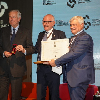 Michel Barnier Ami de la Vallée d'Aoste, Renzo Testolin, Luciano Caveri