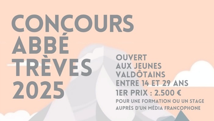 Concours Abbé Trèves 2025 : appel à la participation des jeunes valdôtains