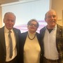 Roberto Rosset, Maria GRazia Vacchina e Giulio Doveri in occasione dell'incontro al Crcolo Valdostano della Stampa.