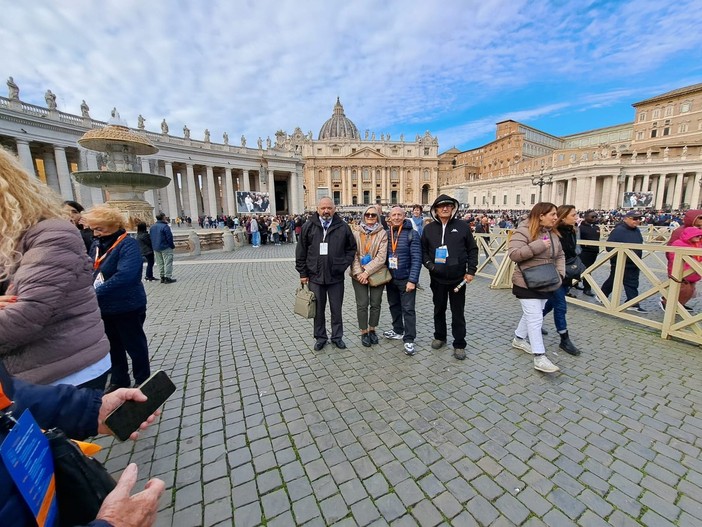 La delegazione valdostana, da sn: Francesco Ponzio, Doriana Carazzai, Giacomo Aloisi e Amtonio Iellasi