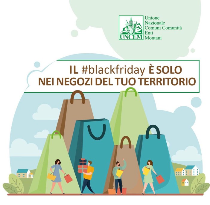 Campagna UNCEM contro la desertificazione commerciale nei Paesi: per il Black Friday scegli il negozio sotto casa, del territorio