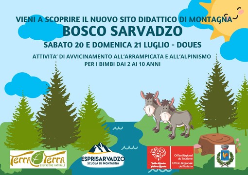 A Doues &quot;Il Bosco Sarvadzo&quot;, un nuovo spazio di apprendimento