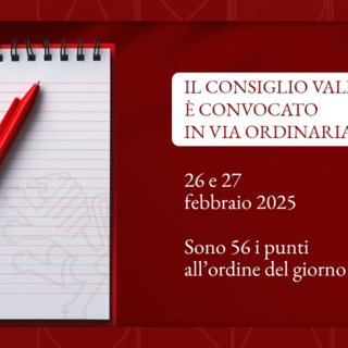 Il Consiglio Valle convocato mercoledì 26 e giovedì 27 febbraio