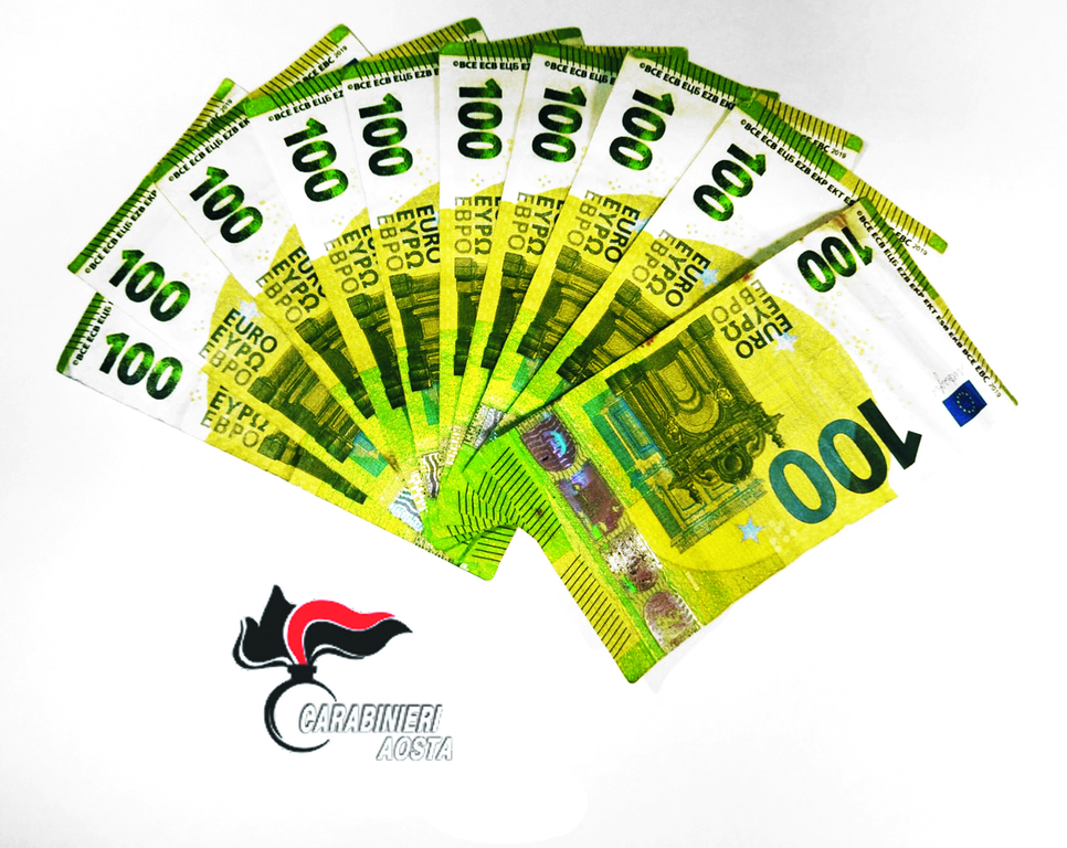 Presenza di banconote false da 100 Euro sul territorio