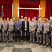 Cerimonia di giuramento dei nuovi 19 agenti del Corpo forestale della Valle d’Aosta