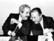 La riproduzione di una celebre immagine che ritrae Giovanni Falcone e Paolo Borsellino, magistrati simbolo della lotta alla mafia e vittime della criminalità organizzata