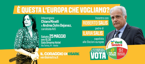 ELEZIONI EUROPEE: Roberto Salis ad Aosta per un'Europa dei Diritti