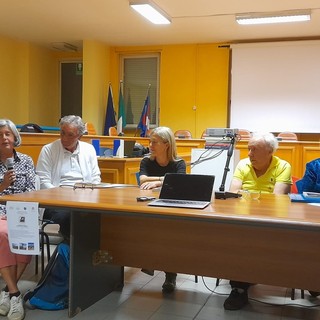 da sinistra Marina Portigliatti, Gianni Zurlo, Dr. Rossella Morra e i 2 autori, Lodovico Marchisio e Roberta Maffiodo