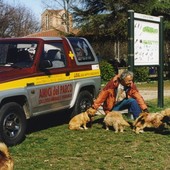 La Croce Gialla in servizio al Parco della Dora oggi non più in uso