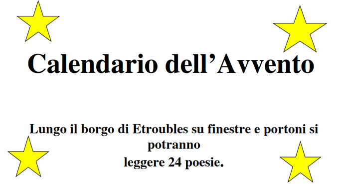 Un Borgo di poesia: Il Calendario dell’Avvento di Etroubles tra magia e parole