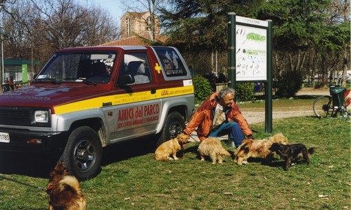 La Croce Gialla in servizio al Parco della Dora oggi non più in uso