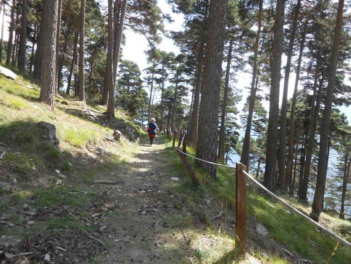 Sul sentiero che conduce alla Ferrata di Pracatinat