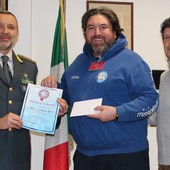 Da sx Comandante Bia, il vicepresidente Nicolotti e il componente del direttivo Piercarlo Lunardi