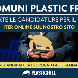 Proroga fino al 15 gennaio per le candidature per divenire “Comune Plastic Free 2025”