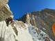 Alpinisti soccorsi e personale del socorso