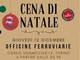 Cena di Natale Sfigatte giovedì 12 dicembre 2024 alle OFFICINE FERROVIARIE