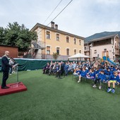 Il sindaco di Gressan ha apetto la cerimonia di inaugurazione dell'anno scolastico 2024/2025