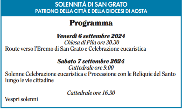 San Grato: celebrazioni, tradizione e la leggenda delle reliquie ad Aosta