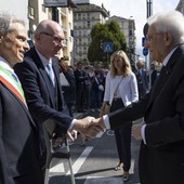 Il presidente della Regione, Renzo Testolin, ed il Presidente Mattarella