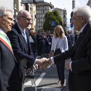 Il presidente della Regione, Renzo Testolin, ed il Presidente Mattarella