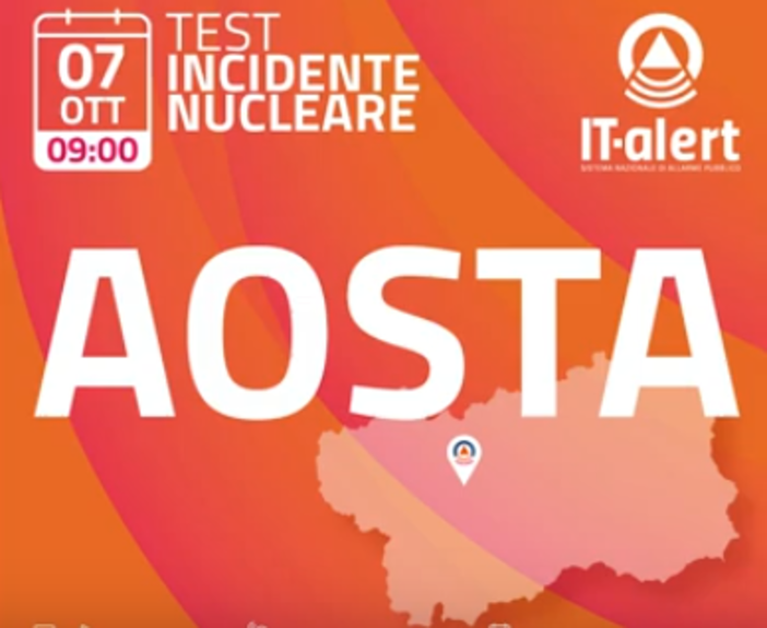 Test di allerta in Valle d'Aosta per prepararsi a possibili emergenze nucleari