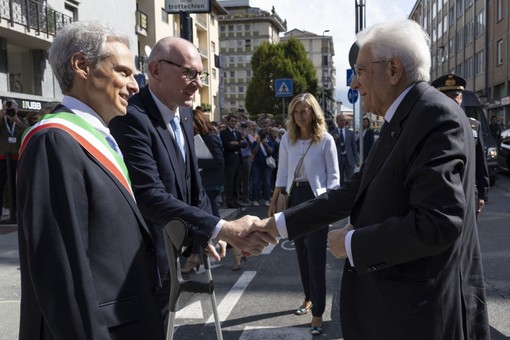 Il presidente della Regione, Renzo Testolin, ed il Presidente Mattarella