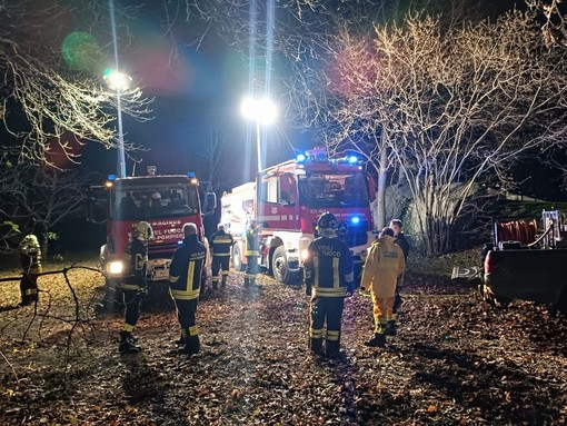 Incendio boschivo a Donnas: intervento dei Vigili del Fuoco e del Corpo Forestale Valdostano