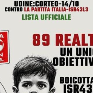 Allerta a Udine, corteo comitato per Palestina: &quot;Unico obiettivo boicottare Israele&quot;