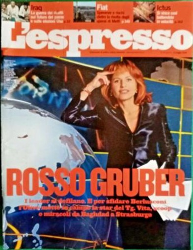 Europee, 20 anni fa exploit di Lilli Gruber e per 'la rossa' anche la copertina dell'Espresso