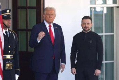 Zelensky alla Casa Bianca accolto da Trump