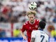 Danimarca-Inghilterra 1-1, Hjulmand replica a Kane