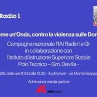 Violenza su donne: campagna 'Come un'onda' di Rai Radio 1 e Gr fa tappa a Sassari