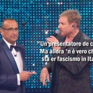 Sanremo in uno scatto, la vignetta di Osho: Conti e lo stupore di Simon Le Bon