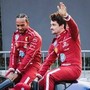 Ferrari, la gag tra Hamilton e Leclerc: &quot;Ti dico cosa faremo in Australia&quot; - Video